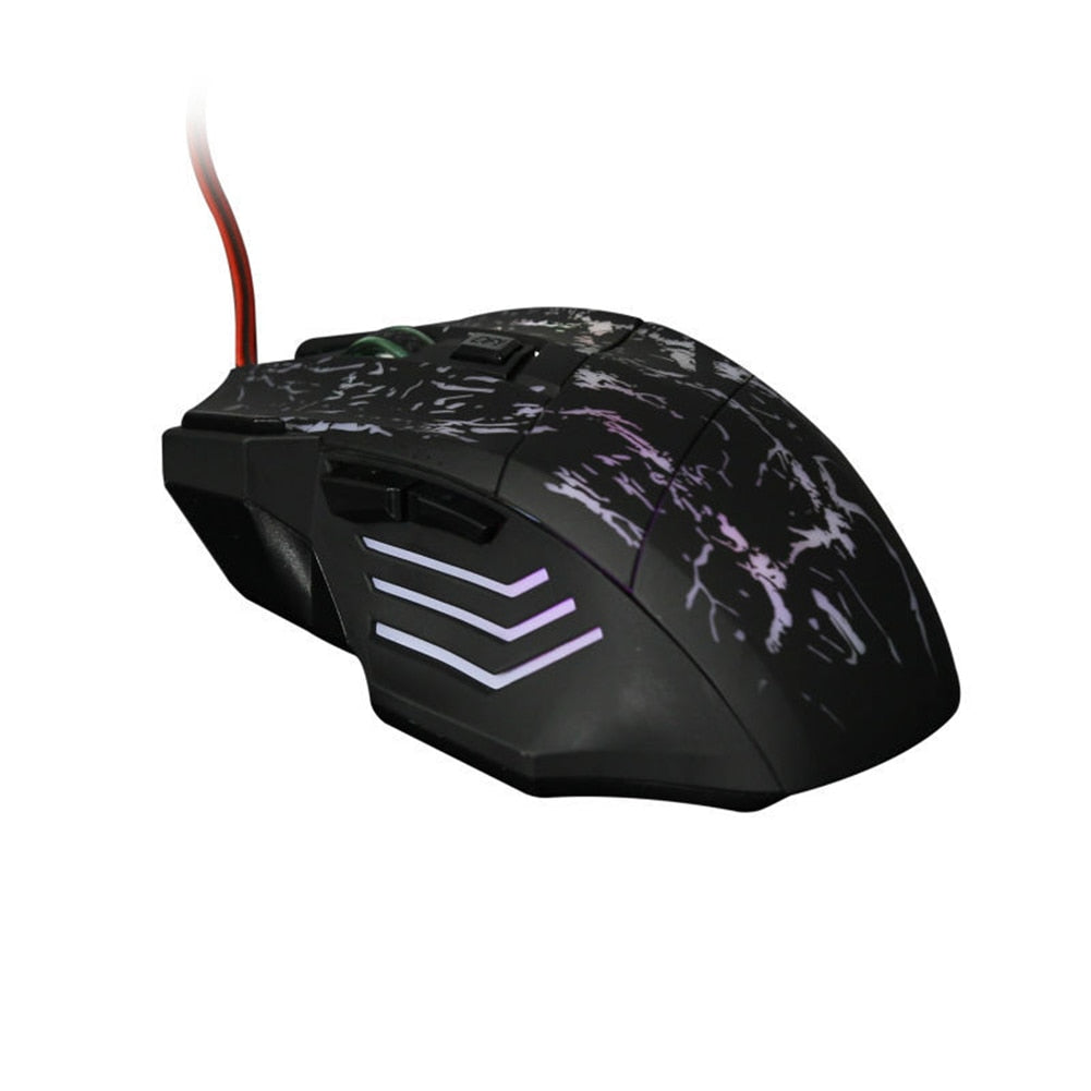 Ultra-Thin Transparent Gaming Mouse – 7-Button High Precision Optical Mouse with Luminous Design, Adjustable DPI & Stylish Ergonomic Shape
