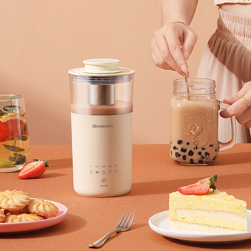 Mini Automatic Coffee & Milk Tea Maker – Touch-Control Milk Frother Machine, 5-Cup Capacity, DIY Coffee & Latte for 1 Person