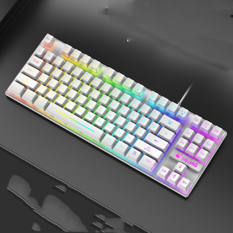 High-Performance Mechanical Gaming Keyboard – ABS Build, Comfortable Typing, Black & White Options