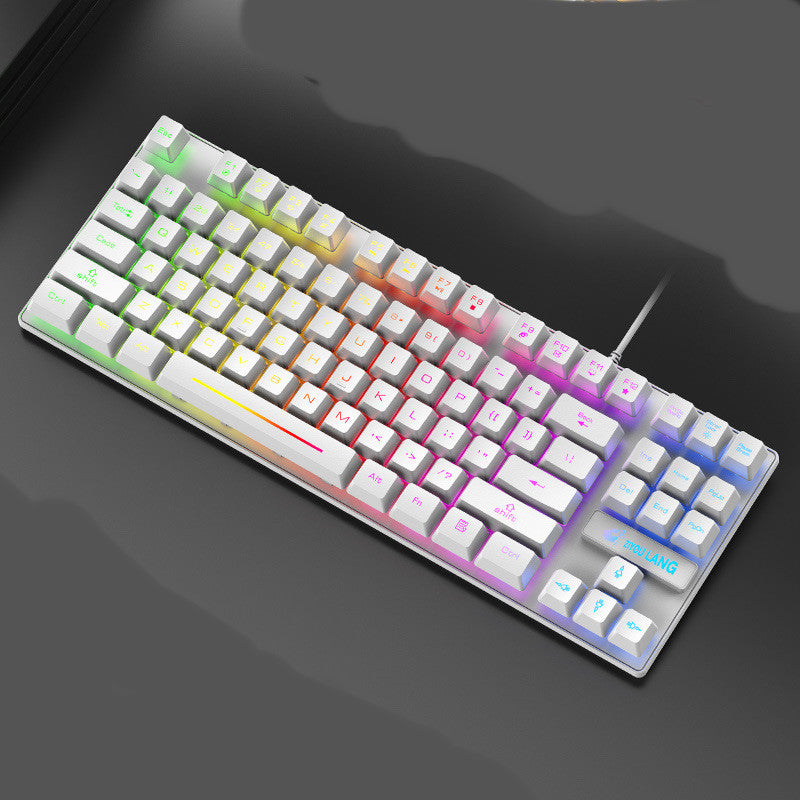 High-Performance Mechanical Gaming Keyboard – ABS Build, Comfortable Typing, Black & White Options