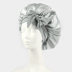 Luxury Non-Slip Satin Bonnet with Adjustable Tie Band – Double-Layer Hair Protection for Edges, Curls & Wigs