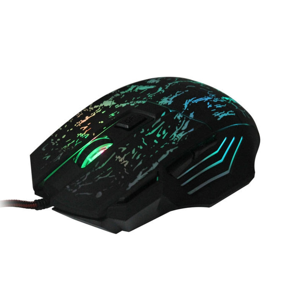 Ultra-Thin Transparent Gaming Mouse – 7-Button High Precision Optical Mouse with Luminous Design, Adjustable DPI & Stylish Ergonomic Shape