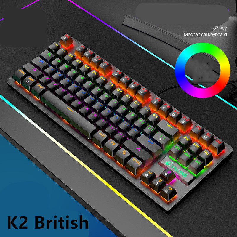 High-Performance Mechanical Gaming Keyboard – ABS Build, Comfortable Typing, Black & White Options